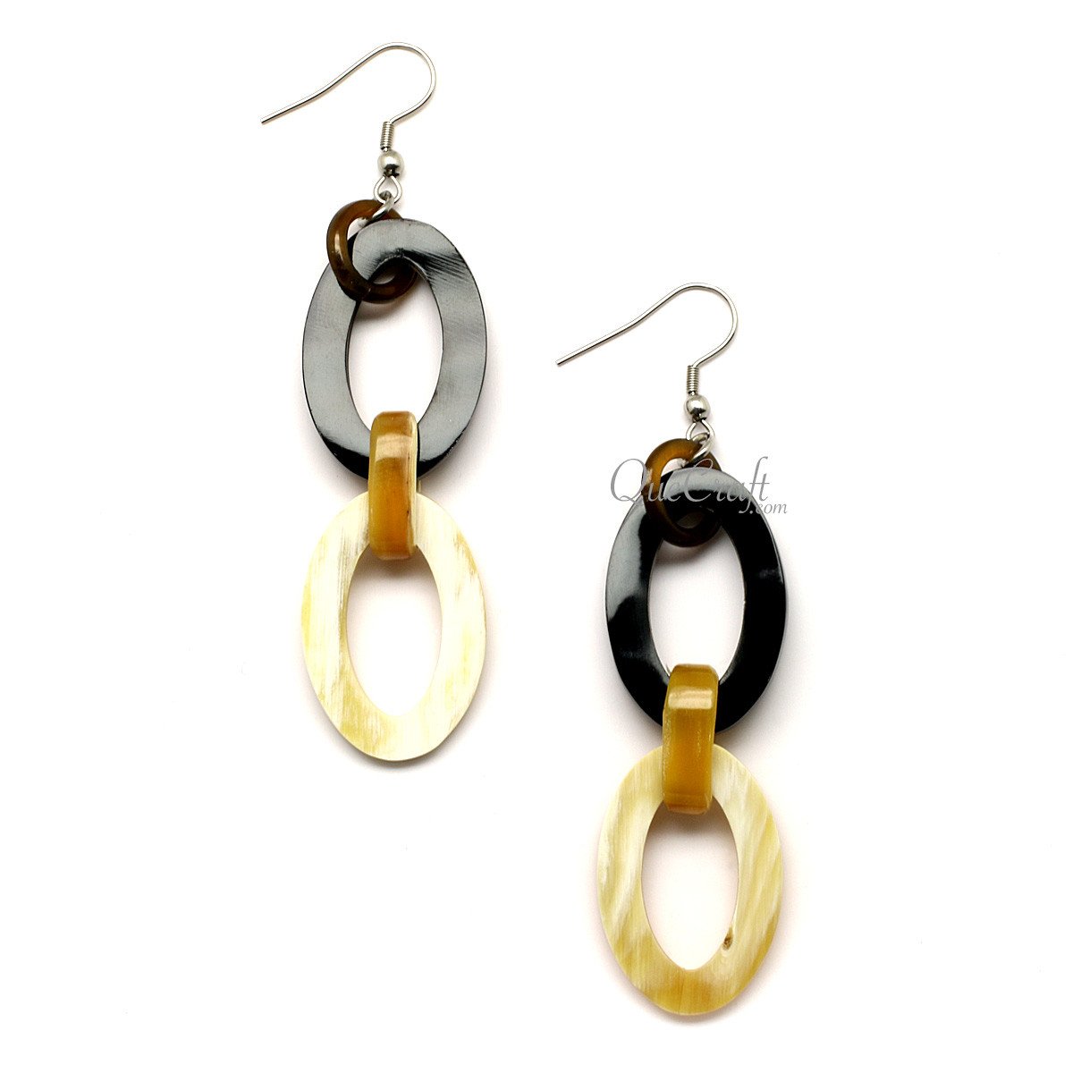 Spiral horn earrings