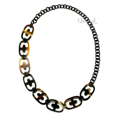 Horn Chain Necklace #12162 - HORN JEWELRY