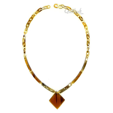 Horn Chain Necklace #12612 - HORN JEWELRY