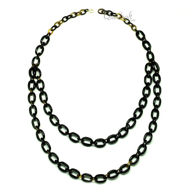 Horn Chain Necklace #12985 - HORN JEWELRY