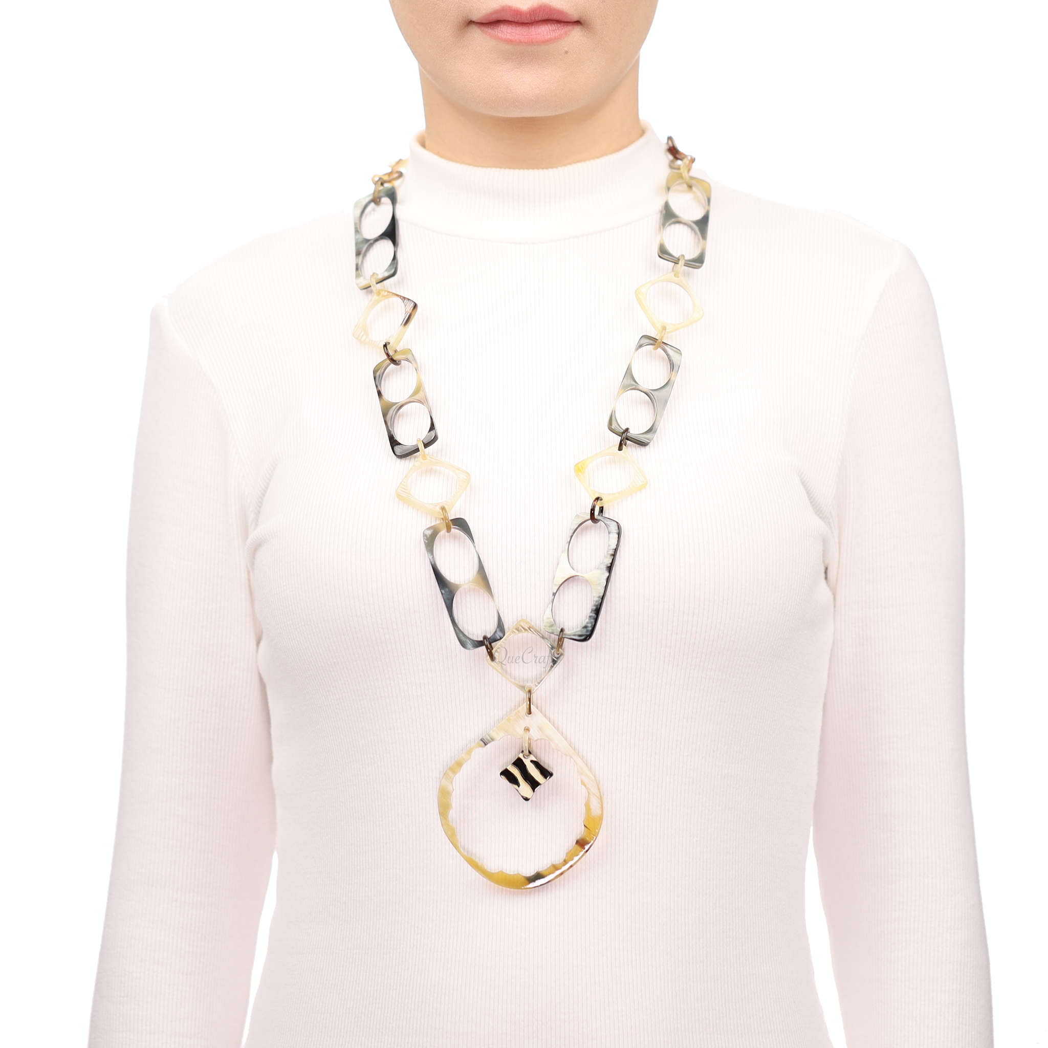 Horn Chain Necklace #13667 - HORN JEWELRY