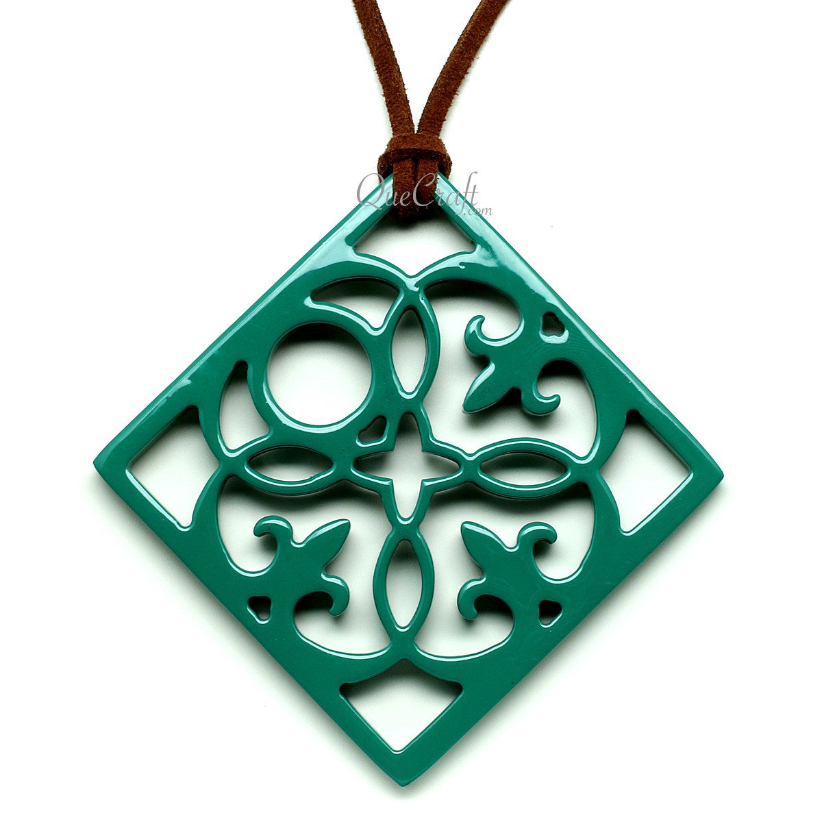 Horn & Lacquer Pendant #12074 - HORN JEWELRY